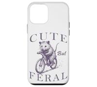 Retro Carino Ma Feral Opossum Divertente Animale Amanti Selvaggi Umorismo Custodia per iPhone 12 mini