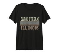 retrò Carol Stream Illinois Maglietta Premium