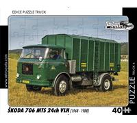 Retro cars - Puzzle CAMION Škoda 706 MTS 24ch VLH (1968-1988) - 40-99 Pezzi