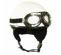 Retro Casco Mezza Coppa Con Occhiali Tgl S-L Oldtimer DDR Moped da Moto