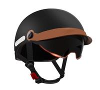 Retrò Casco Motociclo da Baseball per Adults Donna Uomo, Vintage Motociclo Aperto Faccia Jet Casco ECE/DOT Omologato per Cruiser Chopper Piloto,48-56cm,Style1
