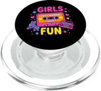 Retro Cassette E Roller Skate Ragazze Voglio solo Divertirsi PopSockets PopGrip per MagSafe