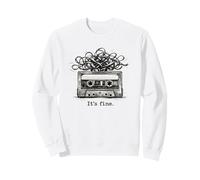 Retro Cassette Tape It’s Fine Design Vintage 80s Music Felpa