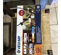 RETRO: Catenaria IP44 prolungabile, 15 metri, 20 bulbi LED "filament", nero