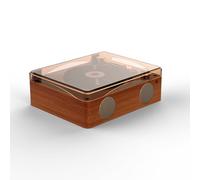 Retro CD Player Multi funzionale Musica Ricaricabile Casa Altoparlanti con Telecomando Volume Knob Linea in U Disk Riproduzione Jack Cuffie