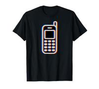 Retro Cell, Vintage Cellulare 90s Nostalgia Vaporwave Fun Maglietta