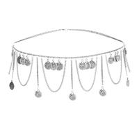 Retro Chain Belts for Women Waistbands Multilayer Long Tassel for Party Dress Waist Sandy Beach Chain Belts
