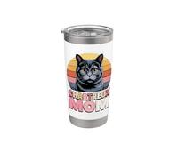 Retro Chartreux Mom Bicchiere termico in acciaio inox doppia parete