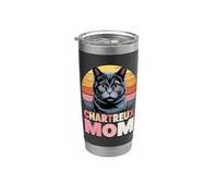 Retro Chartreux Mom Bicchiere termico in acciaio inox doppia parete