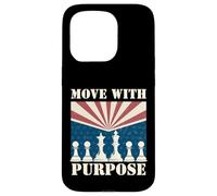 Retro Chess Art for Men Women Kids Chess Player Chess Lover Custodia per iPhone 15 Pro