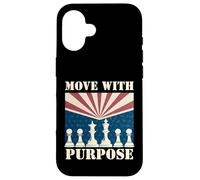 Retro Chess Art for Men Women Kids Chess Player Chess Lover Custodia per iPhone 16