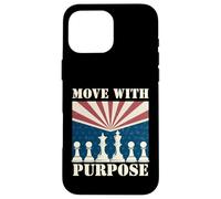 Retro Chess Art for Men Women Kids Chess Player Chess Lover Custodia per iPhone 16 Pro Max