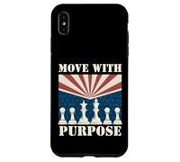 Retro Chess Art for Men Women Kids Chess Player Chess Lover Custodia per iPhone XS Max