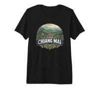Retro Chiang Mai Paesaggio Vintage Souvenir Maglietta Premium