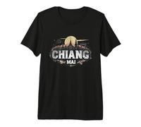 Retro Chiang Mai Paesaggio Vintage Souvenir Maglietta Premium