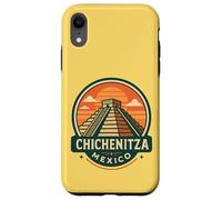 Retro Chichen Itza Mexico Travel Badge Piramide Custodia per iPhone XR