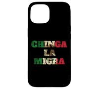 Retro Chinga La Migra Messico Bandiera Bandera ICE Immigrazione Custodia per iPhone 15