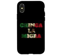Retro Chinga La Migra Messico Bandiera Bandera ICE Immigrazione Custodia per iPhone X/XS