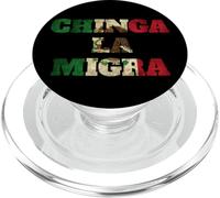 Retro Chinga La Migra Messico Bandiera Bandera ICE Immigrazione PopSockets PopGrip per MagSafe