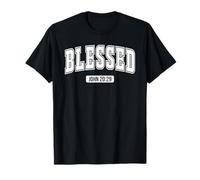 Retro Christian Blessed - Versetto biblico Religioso basato sulla Fede Maglietta