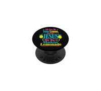 Retro Christian Faith Lemons e Gesù Lemonade Humor PopSockets PopGrip Adesivo