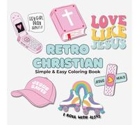 Retro Christian: Simple & Easy Coloring Book