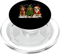 Retro Christmas Beagle Santa Renna amante dei cani PopSockets PopGrip per MagSafe