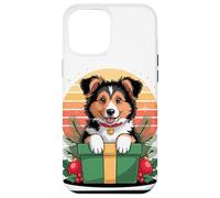 Retro Christmas Collie X-Mas Ornaments Collies Custodia per iPhone 12 Pro Max