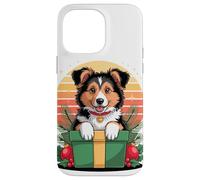 Retro Christmas Collie X-Mas Ornaments Collies Custodia per iPhone 14 Pro Max