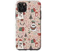 Retro Christmas Ghost Ho Ho Merry Holiday Custodia per iPhone 11 Pro Max