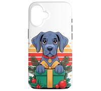 Retro Christmas Great Dane X-Mas Ornaments Custodia per iPhone 16