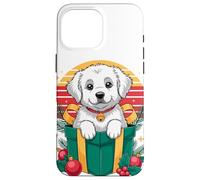 Retro Christmas Great Pyrenees X-Mas Ornaments Custodia per iPhone 16 Pro Max