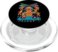 Retro Christmas House Music Santa DJ Techno Rave EDM Xmas PopSockets PopGrip per MagSafe
