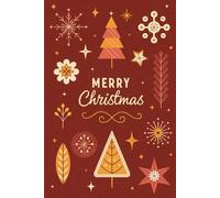 Retro Christmas Notebook - Vintage Holiday Journal with Deep Red Aesthetic Cover: Step back in time with this retro-inspired Christmas notebook!