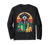 Retro Christmas Portuguese Water Dog X-mas Ornaments Maglia a Manica