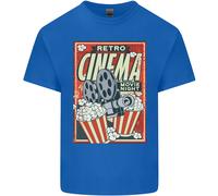 Retro Cinema Movie Night Films & TV Uomo Cotone T-Shirt Tee Top