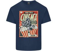 Retro Cinema Movie Night Films & TV Uomo Cotone T-Shirt Tee Top