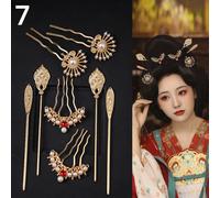 Rétro Cinese Fermaglio per Capelli Pettine Set Hanfu Accessori Matrimonio Decor