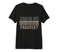 retrò Ciudad del Este Paraguay Maglietta Premium