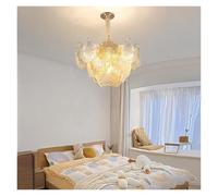 Retro Classy Shell-shape Glass Ceiling Pendant Lights Home Decor Lampe Bedroom Hanglamp Luxury