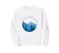 Retro Colorado Mountains Shirt: Escursionismo Vacanza Felpa