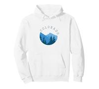Retro Colorado Mountains Shirt: Escursionismo Vacanza Felpa con Cappuccio