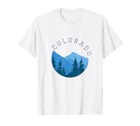 Retro Colorado Mountains Shirt: Escursionismo Vacanza Maglietta