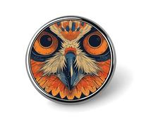 Retro Colore Gufo Distintivo Rotondo Carino Spilla Cappelli Giacche Decorazione Personalizzata Spilla Abbigliamento Gioielli Accessori per Festa di Nozze Regalo