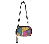 Retro Colorful Triangolo Astratto Crossbody Portafoglio Borsa per gli Uomini Impermeabile con Cinghia Regolabile Mini Borsa A Tracolla Per Escursionismo Viaggio bolsa de mano para mujer