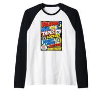 Retro Comic Adult Pannolino Sleepover Nostalgia Maglia con Maniche Raglan