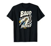 Retro Computer Baud Barrier Vintage Dial Up Modem Graphic Maglietta