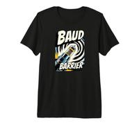 Retro Computer Baud Barrier Vintage Dial Up Modem Graphic Maglietta Premium