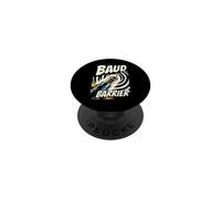 Retro Computer Baud Barrier Vintage Dial Up Modem Graphic PopSockets PopGrip Adesivo