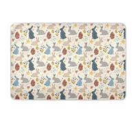 Retro coniglietti pasquali extra large riutilizzabile lettino per bambini altamente assorbente fasciatoio fasciatoio fodera per bambini adulti animali domestici, 132,1 cm di lunghezza x 86,4 cm di